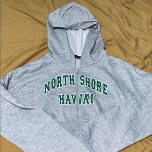 Hawaii cropped full zip